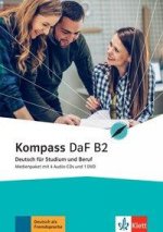 Audio Kompass DaF B2. Medienpaket (4 Audio-CDs + 1 DVD) Nadja Fügert