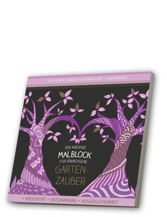 Kniha Malblock für Erwachsene mit CD: Gartenzauber 