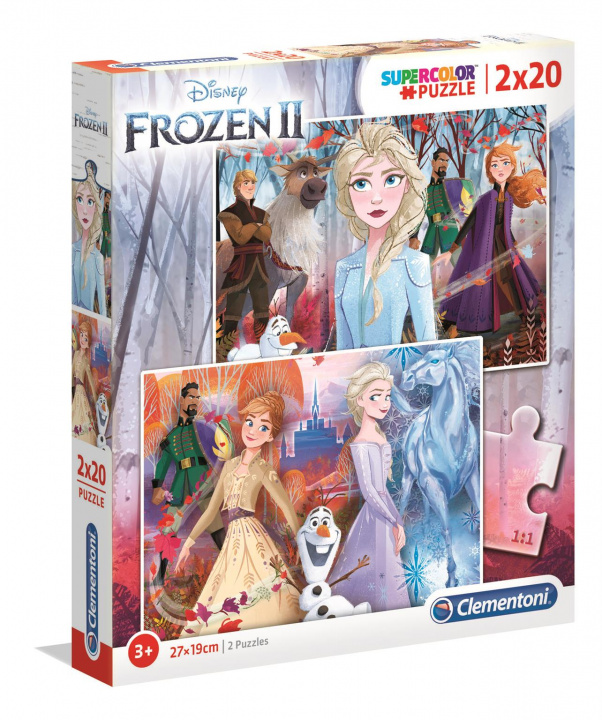 Joc / Jucărie Puzzle 2w1 super kolor Frozen 2 24759 