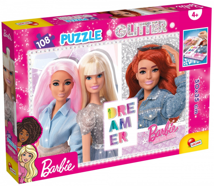 Hra/Hračka Puzzle Barbie Dreamer Glitter 108 