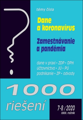Kniha 1000 riešení 7-8/2020  – Mimoriadne opatrenia v súvislosti s koronavírusom 