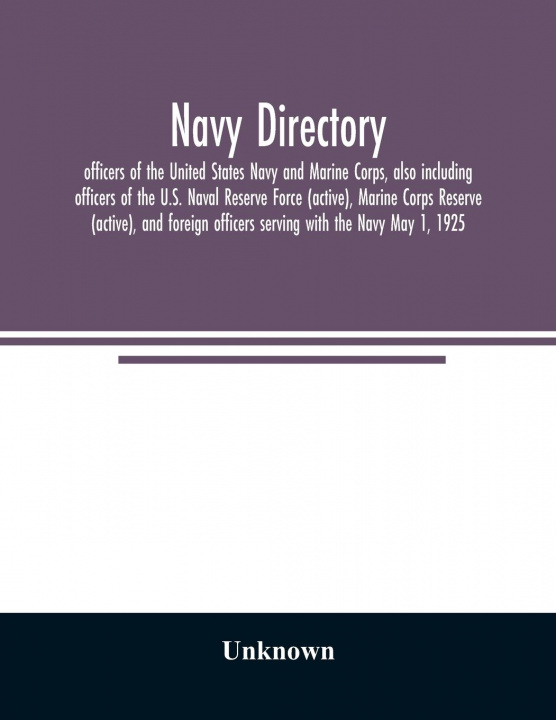 Knjiga Navy directory 