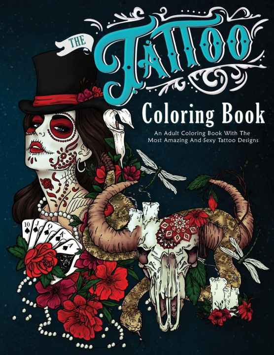 Knjiga Tattoo Coloring Book 