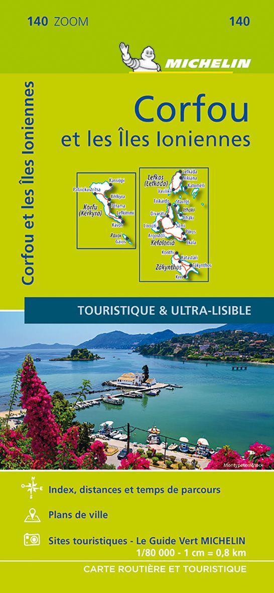 Materiale tipărite Corfu & the Ionian Islands - Michelin Zoom Map 140 