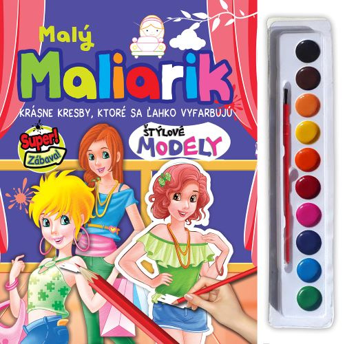 Kniha Malý maliarik - štýlové modely 