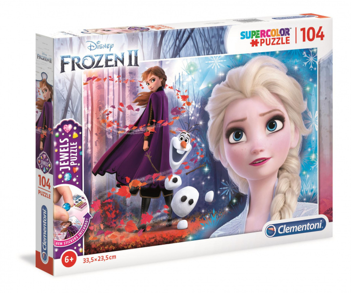 Hra/Hračka Puzzle 104 z ozdobami Frozen 2 20164 