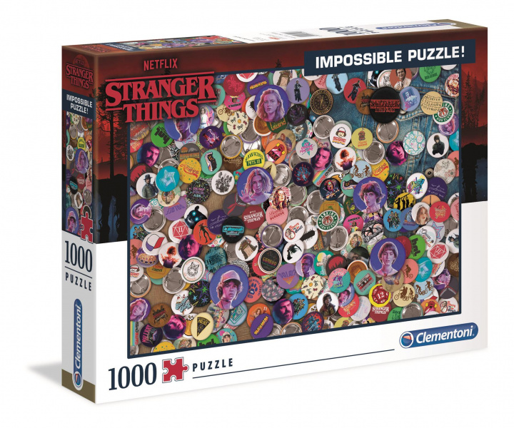 Gra/Zabawka Puzzle 1000 Niemożliwe Netflix Dziwne rzeczy 39528 