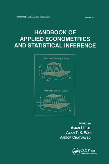 Boek Handbook Of Applied Econometrics And Statistical Inference Aman Ullah