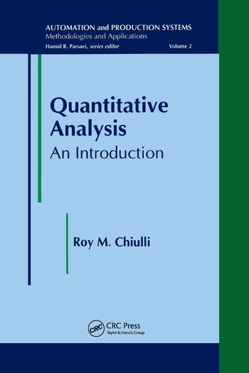 Kniha Quantitative Analysis Roy M. Chiulli