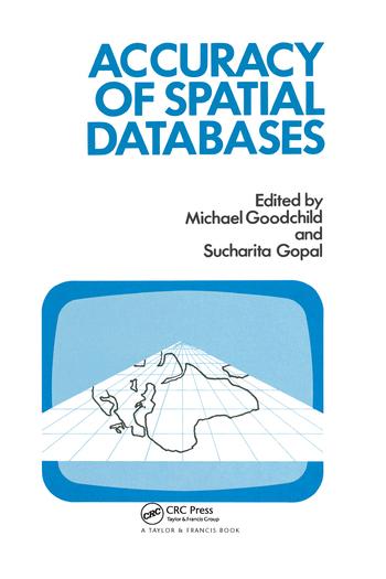 Carte Accuracy Of Spatial Databases Michael F. Goodchild