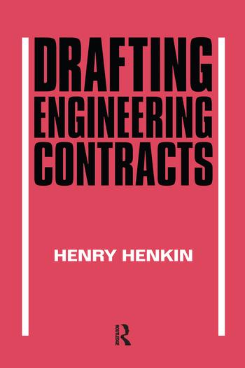 Knjiga Drafting Engineering Contracts H Henkin