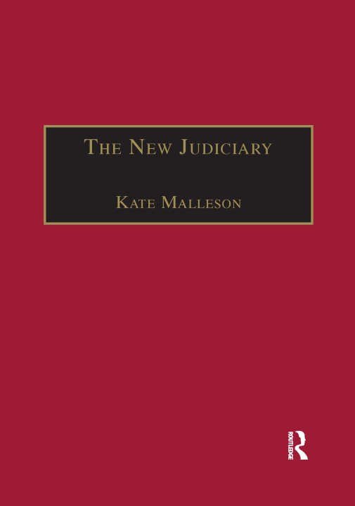 Knjiga New Judiciary Kate Malleson