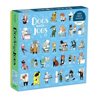 Книга Dogs With Jobs 500 Piece Puzzle Galison