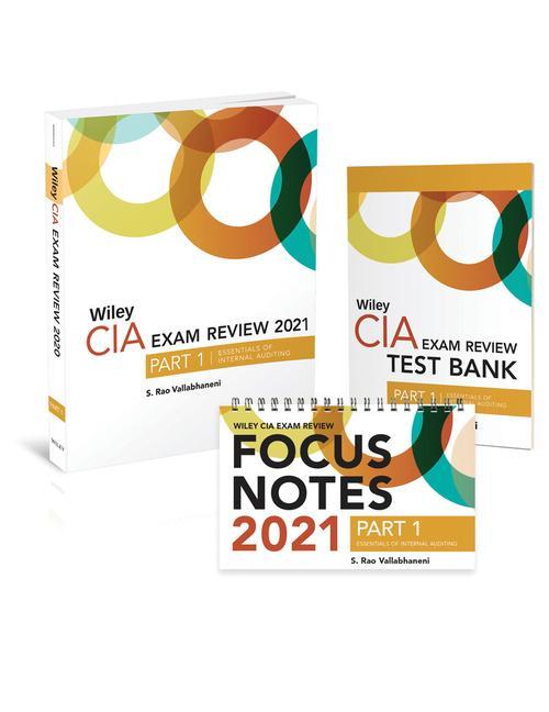 Könyv Wiley CIA Exam Review 2021 + Test Bank + Focus Notes: Part 1, Essentials of Internal Auditing Set Vallabhaneni