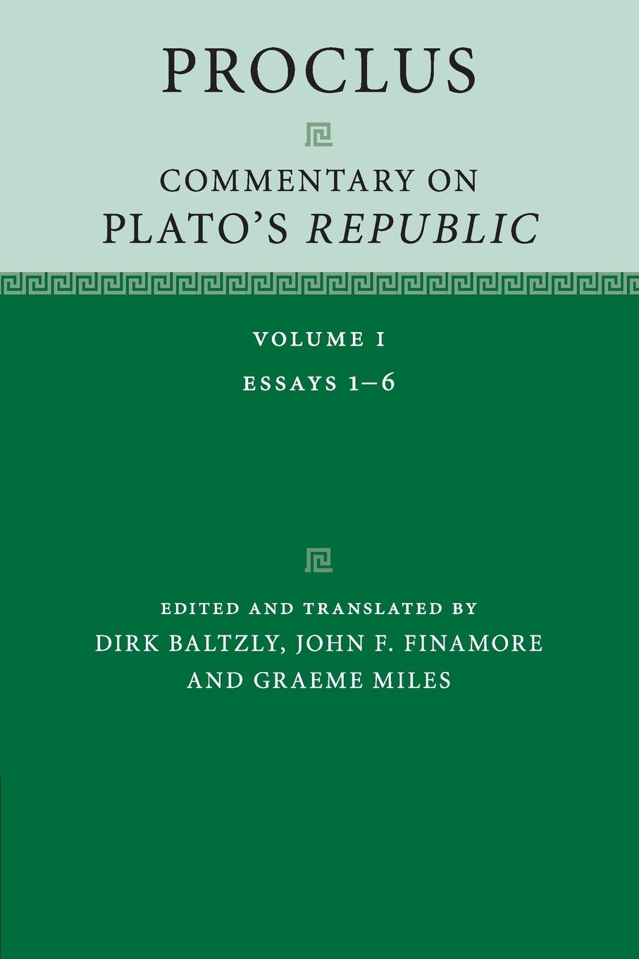 Carte Proclus: Commentary on Plato's Republic: Volume 1 TRANSLATE  EDITED AN