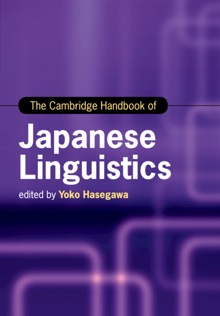 Carte Cambridge Handbook of Japanese Linguistics EDITED BY YOKO HASEG