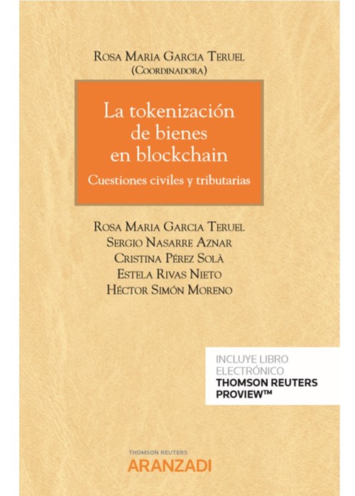 Книга La tokenización de bienes en blockchain (Papel + e-book) ROSA MARIA GARCIA