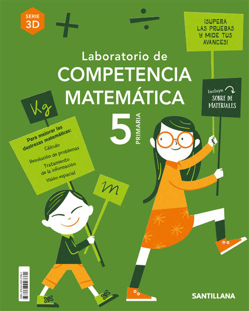 Carte LABORATORIO DE COMPETENCIA MATEMATICA 3D 5 PRIMARIA 