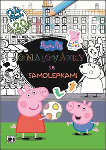 Książka Omalovánky se samolepkami Peppa Pig 