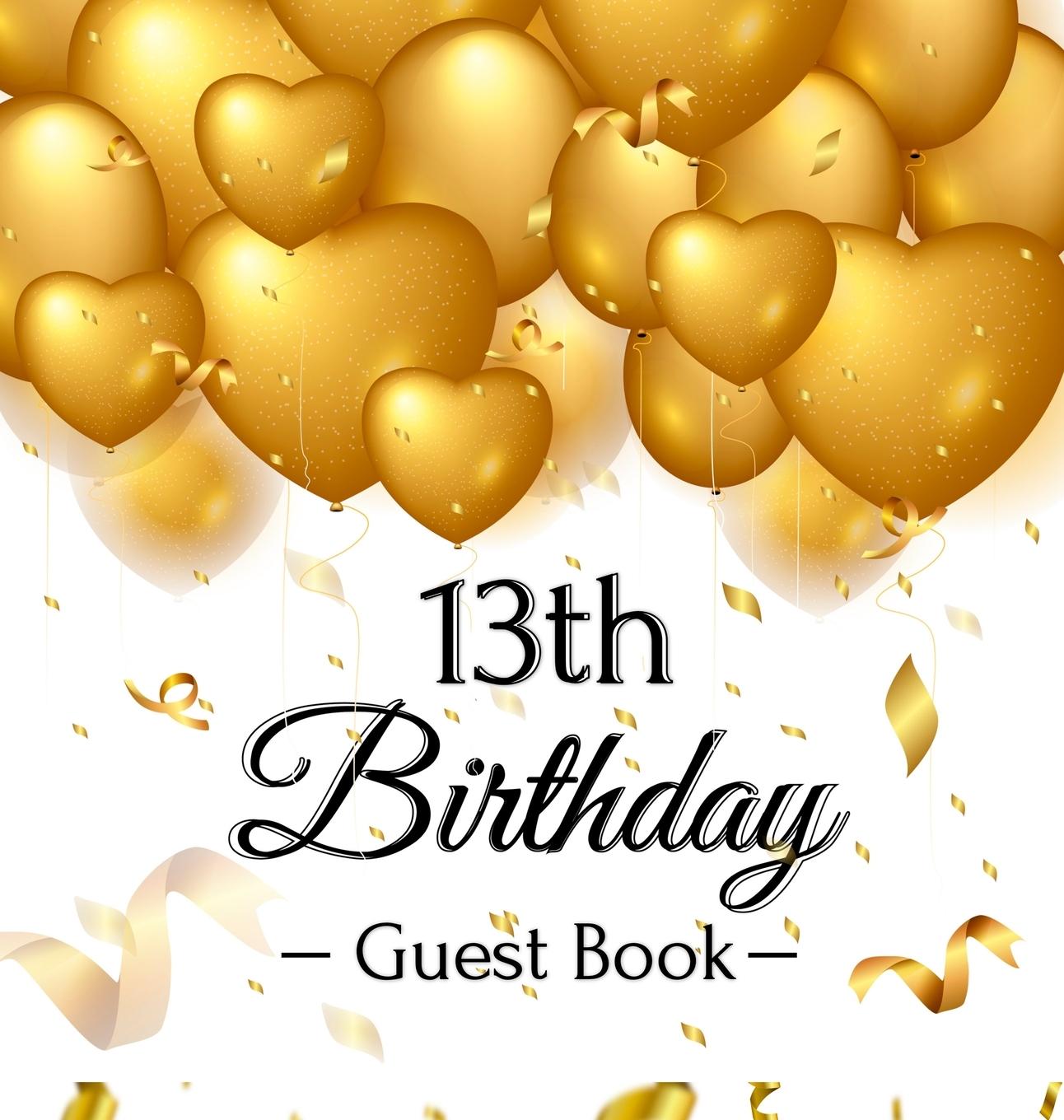 Carte 13th Birthday Guest Book 