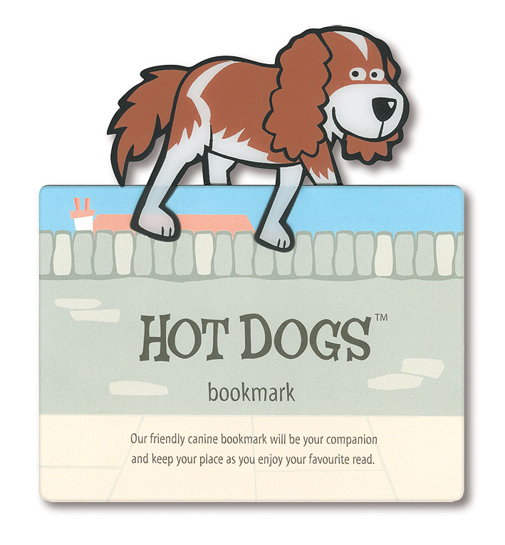Книга Zwierzęca zakładka do książki Hot Dogs Pies Chuck 