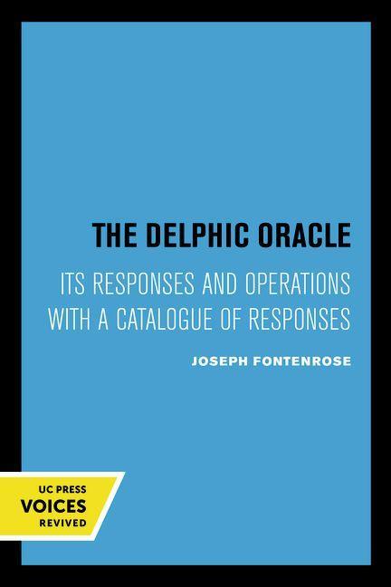 Knjiga Delphic Oracle Joseph Fontenrose
