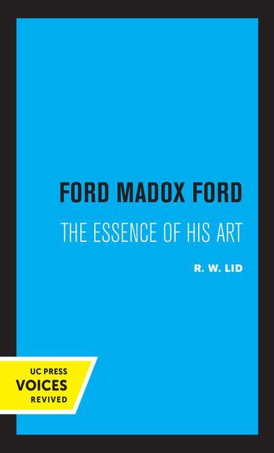 Knjiga Ford Madox Ford R. W. Lid