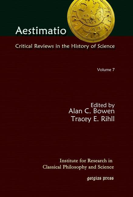 Könyv Aestimatio: Critical Reviews in the History of Science (Volume 7) 