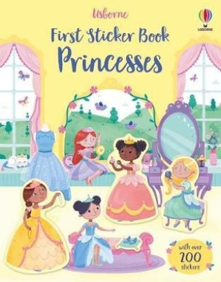 Книга First Sticker Book Princesses Caroline Young
