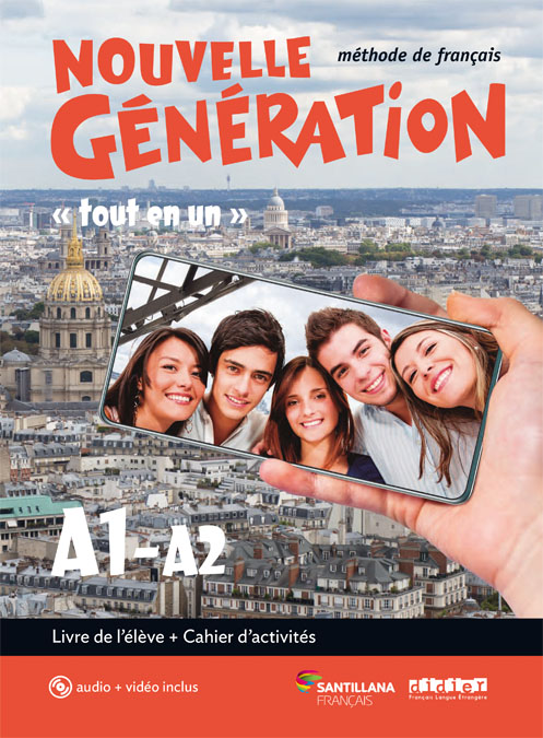 Аудио NOUVELLE GENERATION A1/A2 LIVRE/EXERCICES+CD+DVD 
