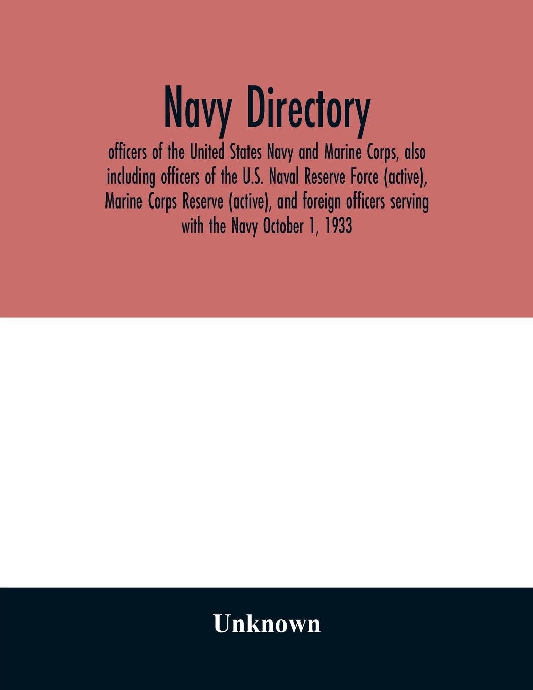 Knjiga Navy directory 