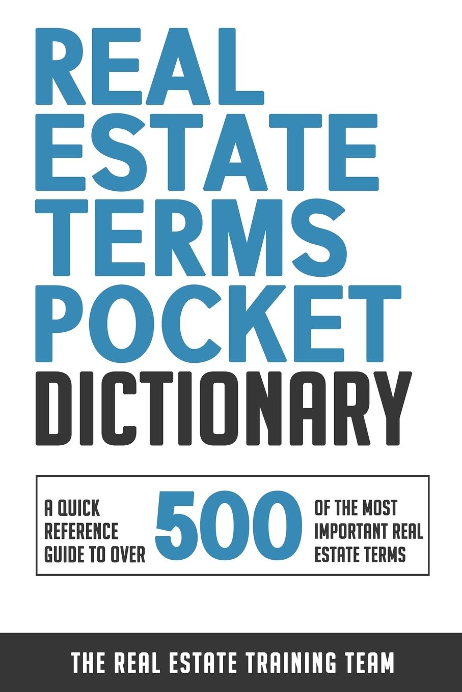 Könyv Real Estate Terms Pocket Dictionary 
