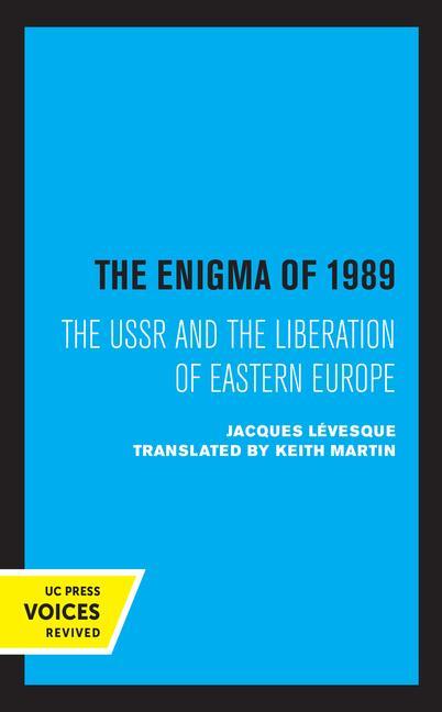 Könyv Enigma of 1989 Jacques Levesque