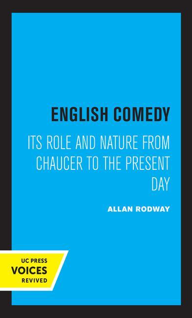 Buch English Comedy Allan Rodway