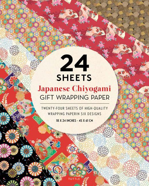 Carte Chiyogami Patterns Gift Wrapping Paper - 24 Sheets 