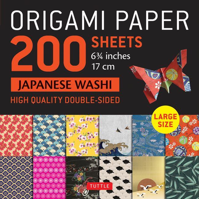 Carte Origami Paper 200 sheets Japanese Washi Patterns 6.75 inch 
