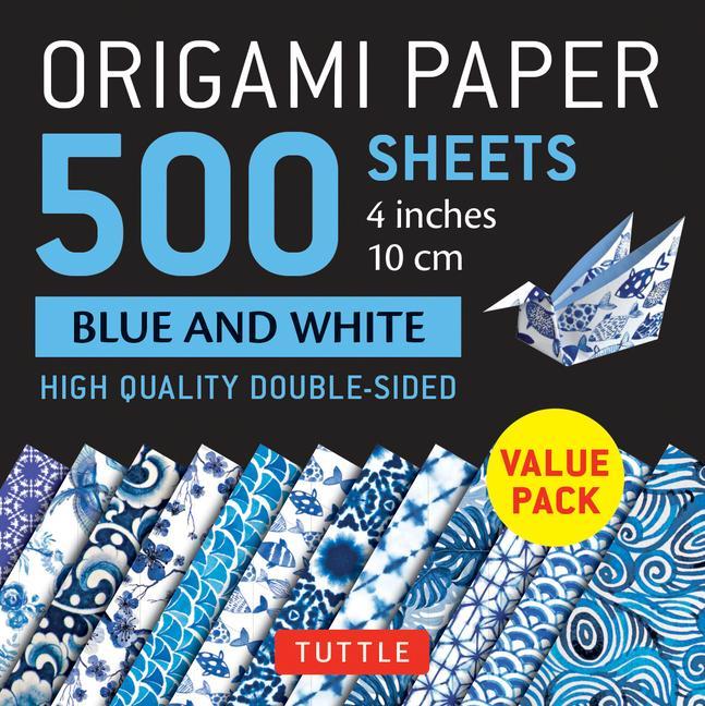 Naptár/Határidőnapló Origami Paper 500 sheets Blue and White 4 