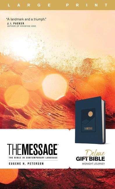 Kniha The Message Deluxe Gift Bible, Large Print (Leather-Look, Navy): The Bible in Contemporary Language 