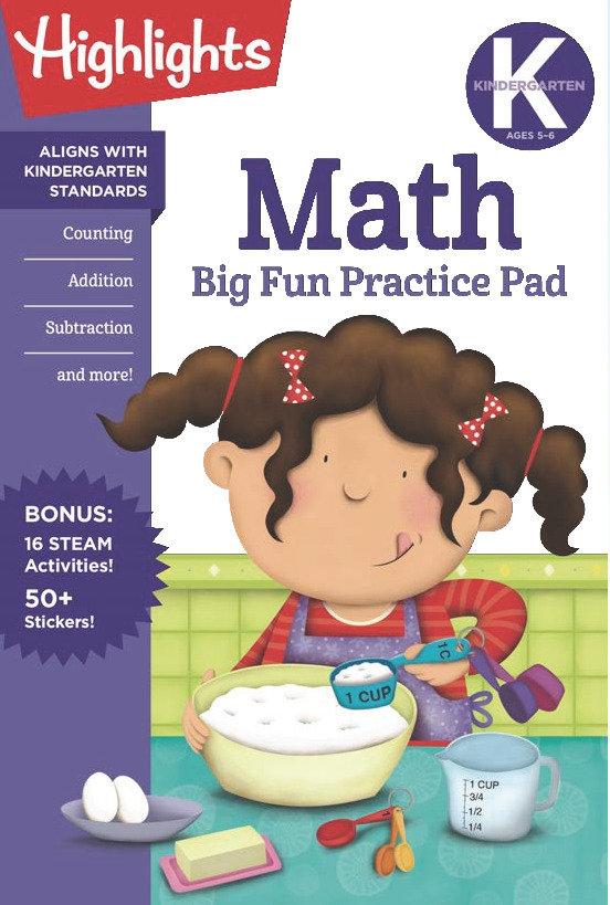 Книга Kindergarten Math Big Fun Practice Pad 