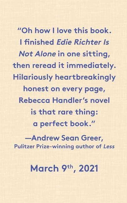 Libro Edie Richter Is Not Alone Rebecca Handler