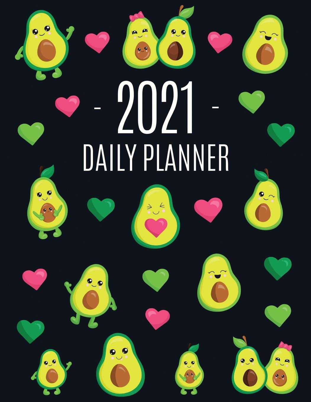 Knjiga Avocado Daily Planner 2021 Happy Oak Tree Journals