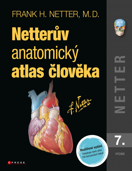 Kniha Netterův anatomický atlas člověka Frank H. Netter
