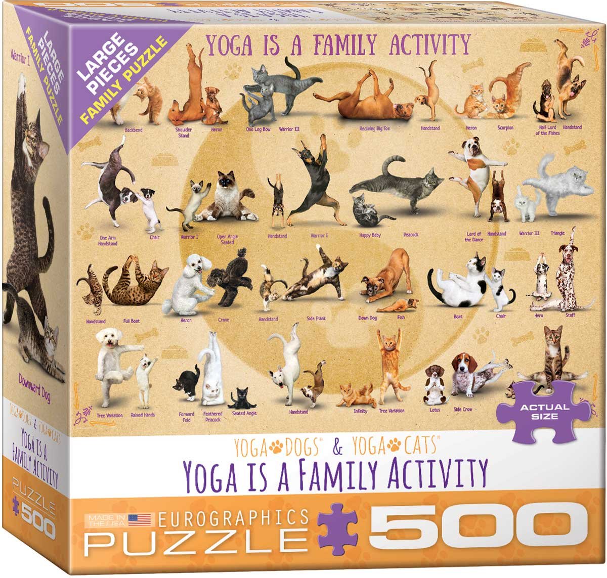 Könyv Puzzle 500 Yoga is a Family Activity 6500-5354 