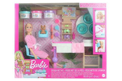 Kniha Barbie Salón krásy herní set s běloškou GJR84 TV 1.10.-31.12. 