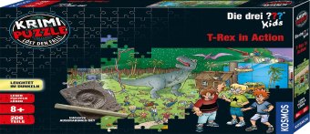 Joc / Jucărie Krimi Puzzle: Die drei ??? Kids 200 Teile - T-Rex in Action (drei Fragezeichen) 