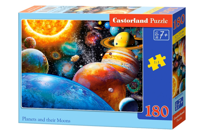 Carte Puzzle 180 Planety i ich księżyce B-018345 