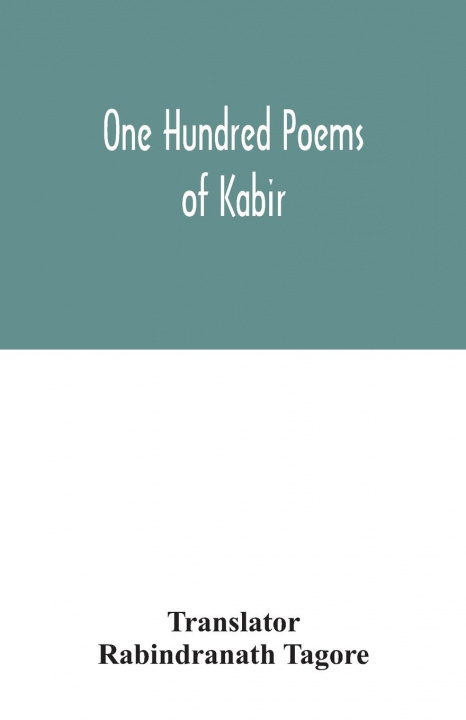 Kniha One hundred poems of Kabir 