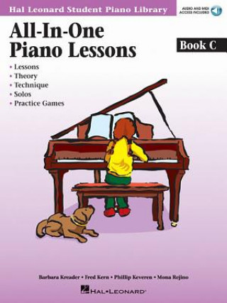 Kniha All-In-One Piano Lessons Book C - Book with Audio and MIDI Access Included (Book/Online Audio) [With CD (Audio)] Barbara Kreader