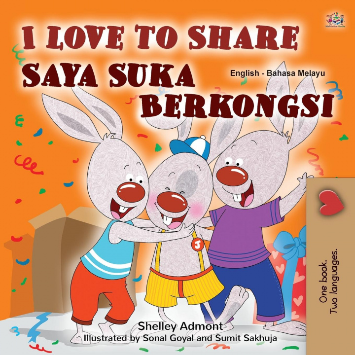 Kniha I Love to Share (English Malay Bilingual Book for Kids) Kidkiddos Books