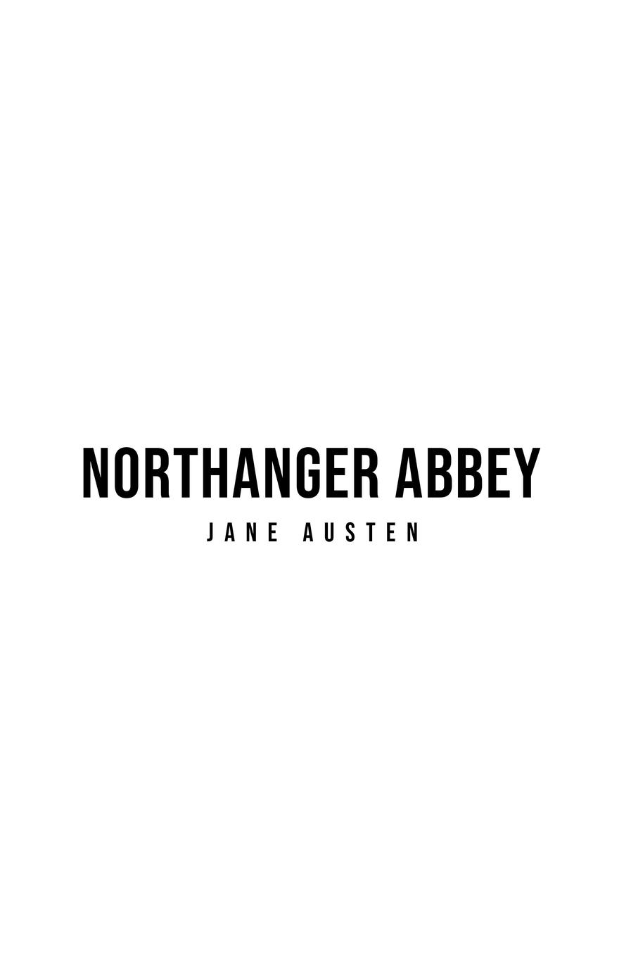 Knjiga Northanger Abbey Jane Austen